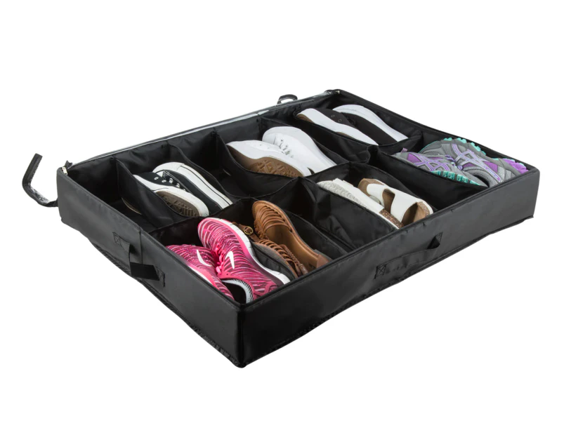 Ortega Home Underbed Shoe Organiser - Black