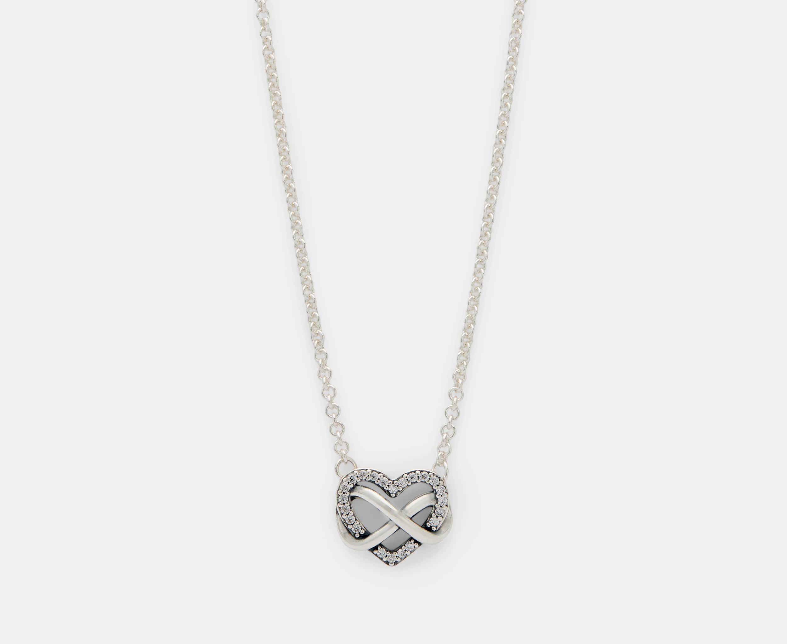 Pandora Sparkling Infinity Heart Collier Necklace - Silver