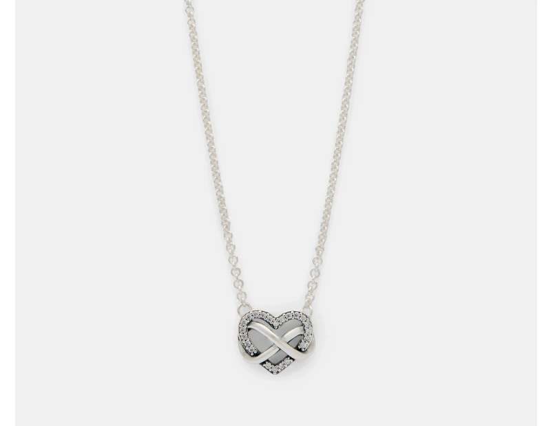 Pandora Sparkling Infinity Heart Collier Necklace - Silver