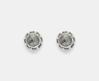 Pandora Sparkling Crown Stud Earrings - Silver