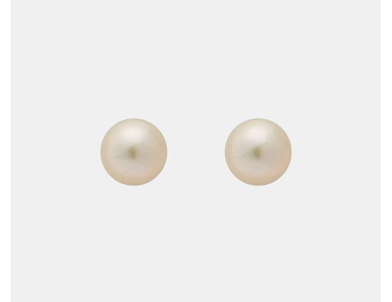 Pandora Treated Freshwater Cultured Pearl Stud Earrings - Silver White