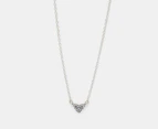 Pandora Triple Stone Heart Collier Necklace - Silver