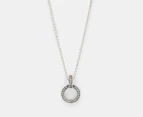 Pandora Double Circle Pendant Necklace - Silver