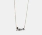 Pandora Sparkling Handwritten Love Collier Necklace - Silver