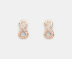 Pandora Sparkling Infinity Stud Earrings - Rose Gold