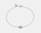 Pandora Sparkling Pear Halo Chain Bracelet - Silver