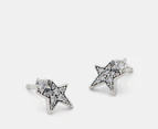 Pandora Sparkling Asymmetric Stars Stud Earrings - Silver