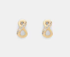 Pandora Sparkling Infinity Stud Earrings - Gold