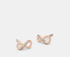 Pandora Sparkling Infinity Stud Earrings - Rose Gold