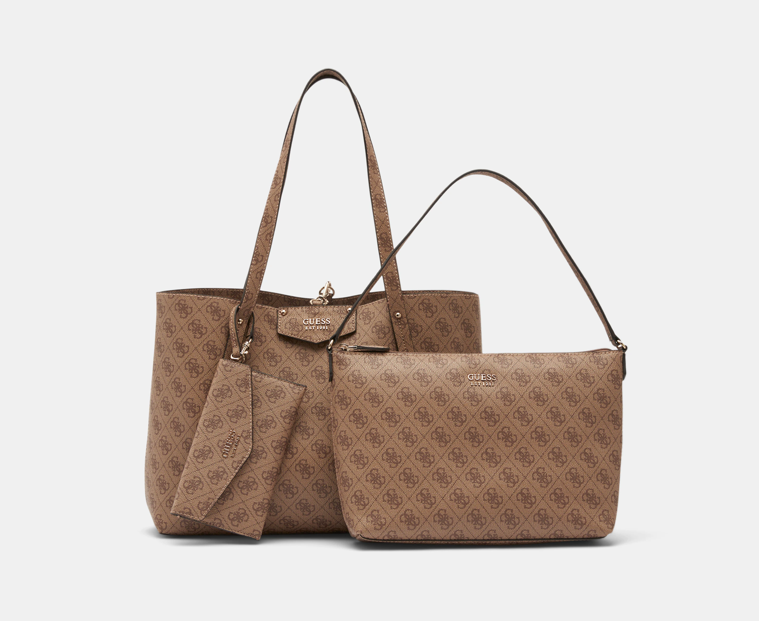 GUESS Eco Brenton Tote Bag - Latte Logo