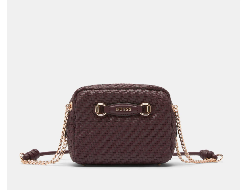 GUESS Francy Camera Crossbody Bag - Aubergine