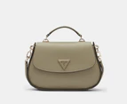 GUESS Eco Jazlynn Top Handle Flap Crossbody Bag - Sage