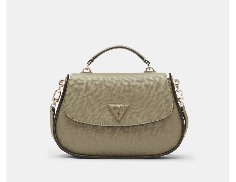 GUESS Eco Jazlynn Top Handle Flap Crossbody Bag - Sage