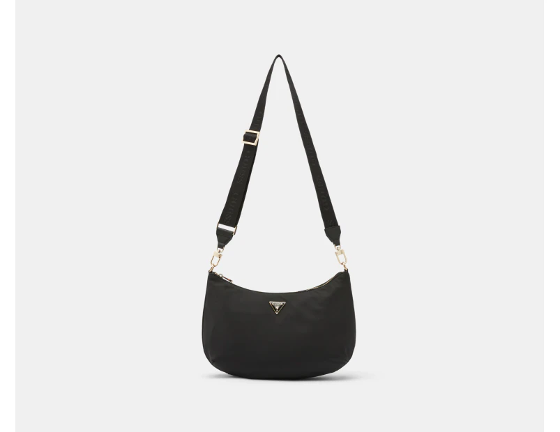 GUESS Eco Gemma Hobo Shoulder Bag - Black