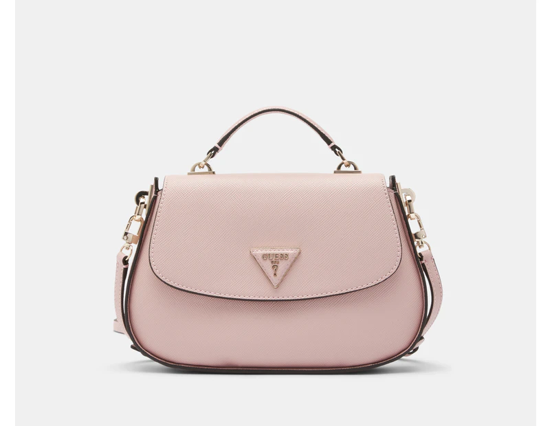 GUESS Eco Jazlynn Top Handle Flap Crossbody Bag - Rose