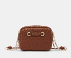 GUESS Francy Camera Crossbody Bag - Cognac