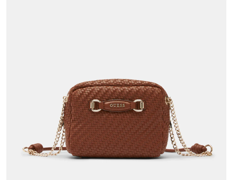 GUESS Francy Camera Crossbody Bag - Cognac