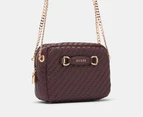 GUESS Francy Camera Crossbody Bag - Aubergine