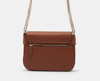 GUESS Fedora Flap Shoulder Bag - Cognac