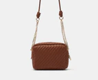 GUESS Francy Camera Crossbody Bag - Cognac