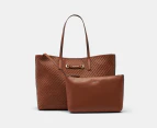 GUESS Vikky II 2-in-1 Tote Bag - Cognac