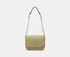 GUESS Fedora Flap Shoulder Bag - Sage