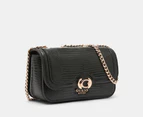 GUESS Orlina Mini Convertible Crossbody Flap Bag - Black