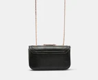 GUESS Orlina Mini Convertible Crossbody Flap Bag - Black