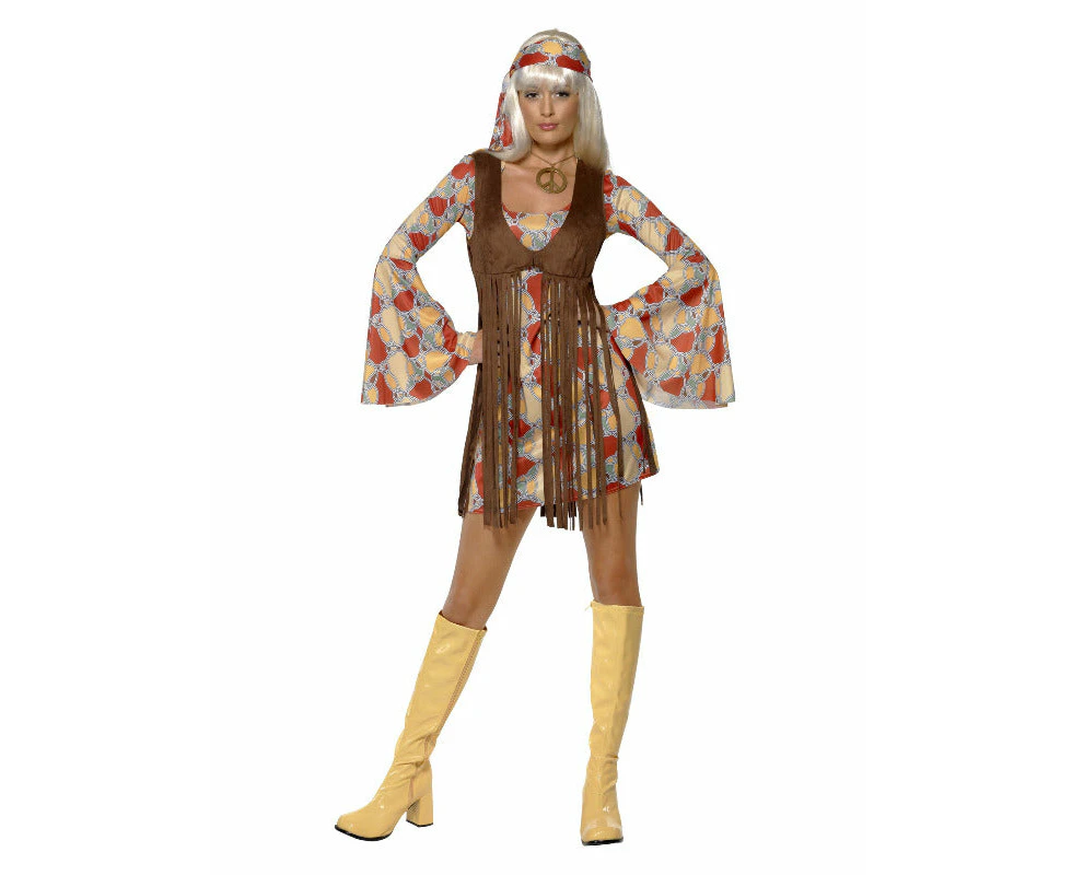 Ladies 60s Groovy Baby Hippy Costume