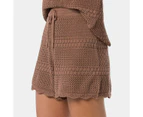 Piping Hot Knit Shorts