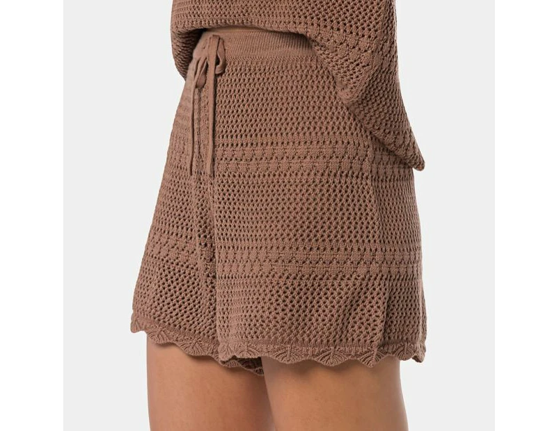 Piping Hot Knit Shorts