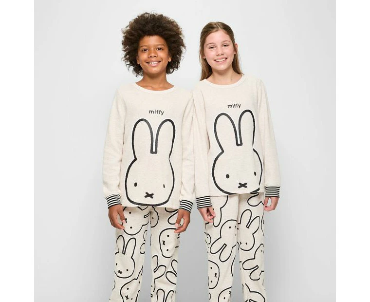 Family Matching Miffy Older Kids Unisex Waffle Pyjama Set