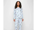 Family Matching Bluey Womens Cosy Knit Pyjama Set