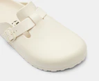 Birkenstock Unisex Boston EVA Regular Fit Clogs - Eggshell