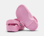 Crocs Toddler Classic Glitter Clogs - Pink Tweed