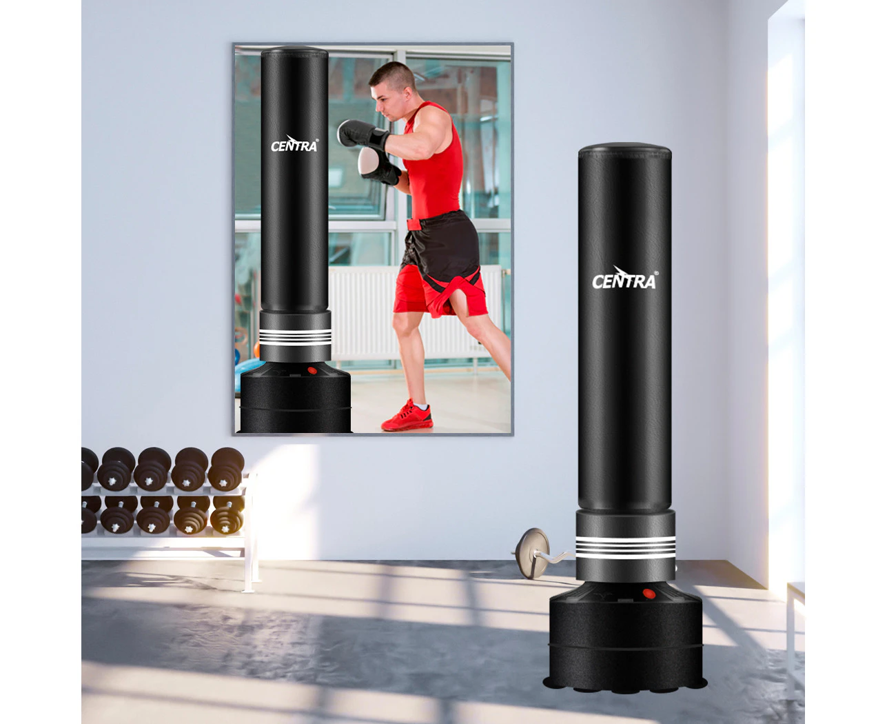 Centra Boxing Punching Bag Free Standing Speed Bag Dummy UFC Kick Training 170cm