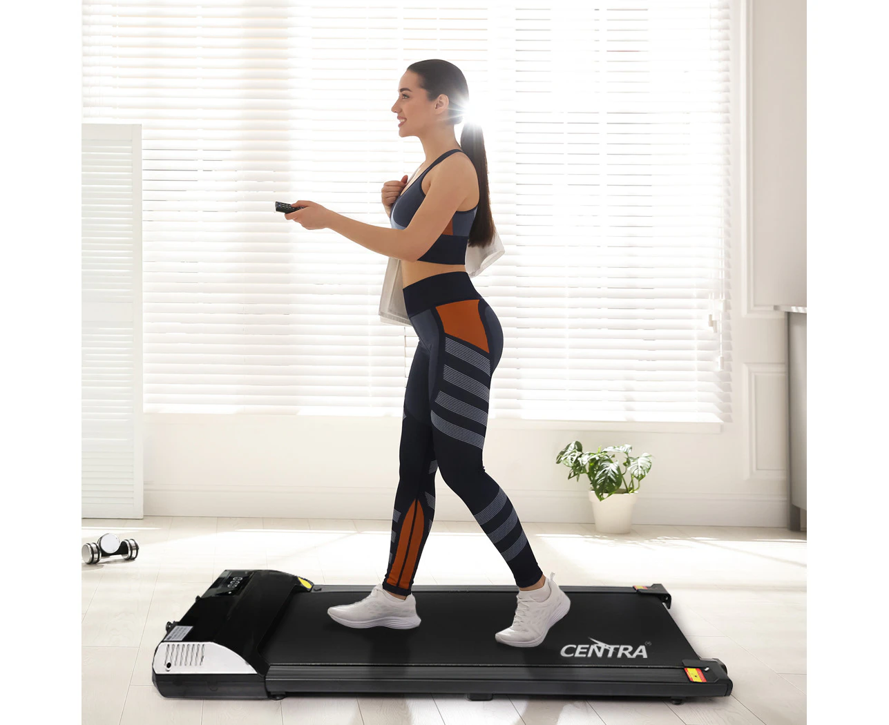 Centra Electric Treadmill Under Desk Walking Pad Home Gym Exercise Fitness