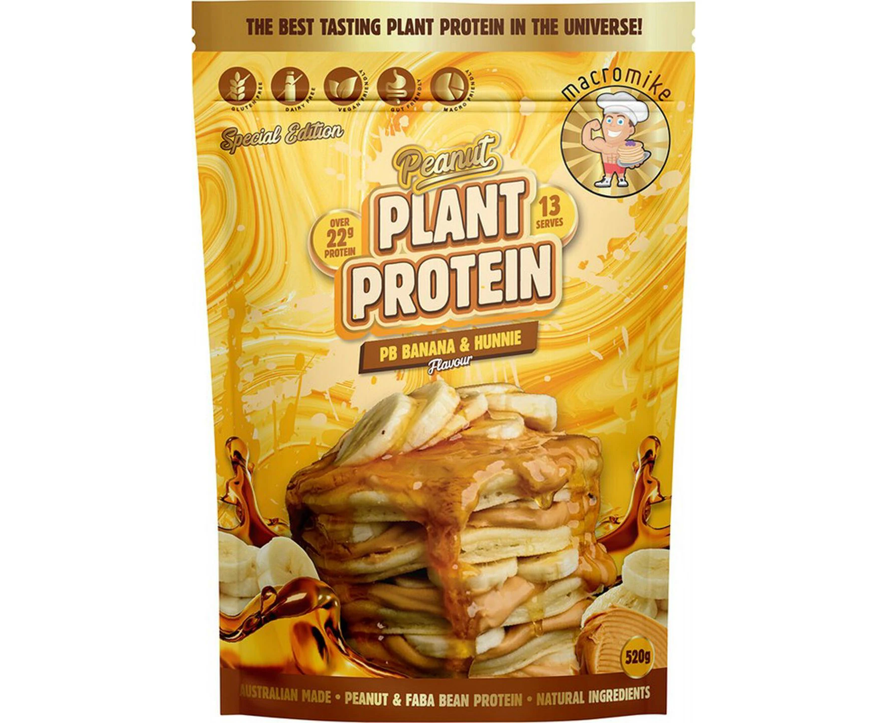 Peanut Plant Protein (PB Banana & Hunnie) - 520g