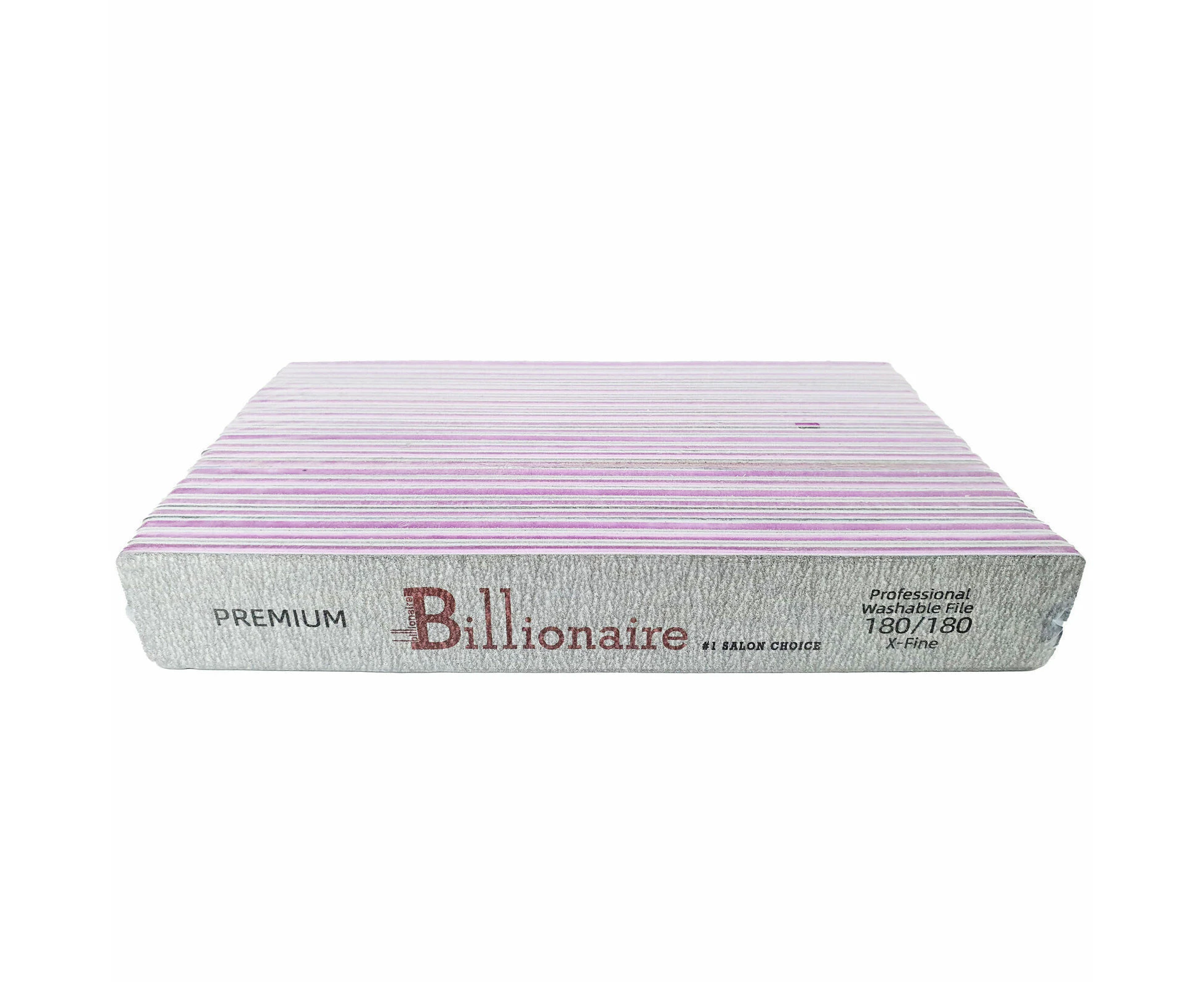 Billionaire - Nail Files Premium Gray Square X-Fine 180/180 25 pcs