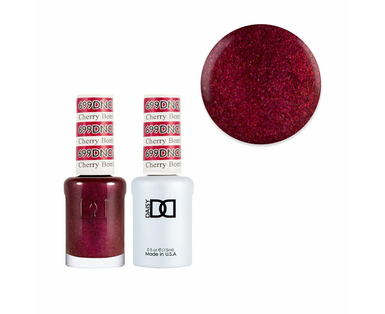 DND 699 Cherry Bomb - Daisy Collection Gel & Lacquer Duo 15ml