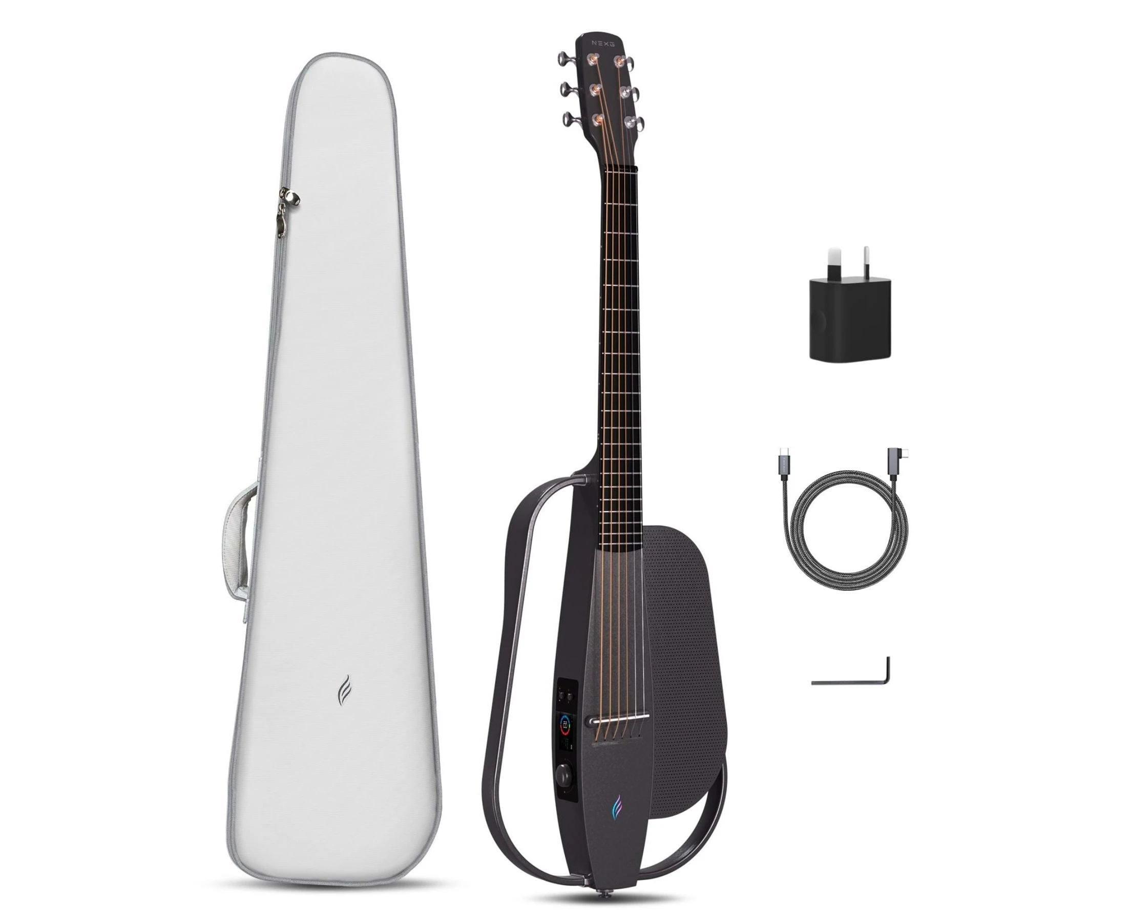 Enya NEXG SE Acoustic Smart Guitar - Carbon - BT Speaker - App - Effects