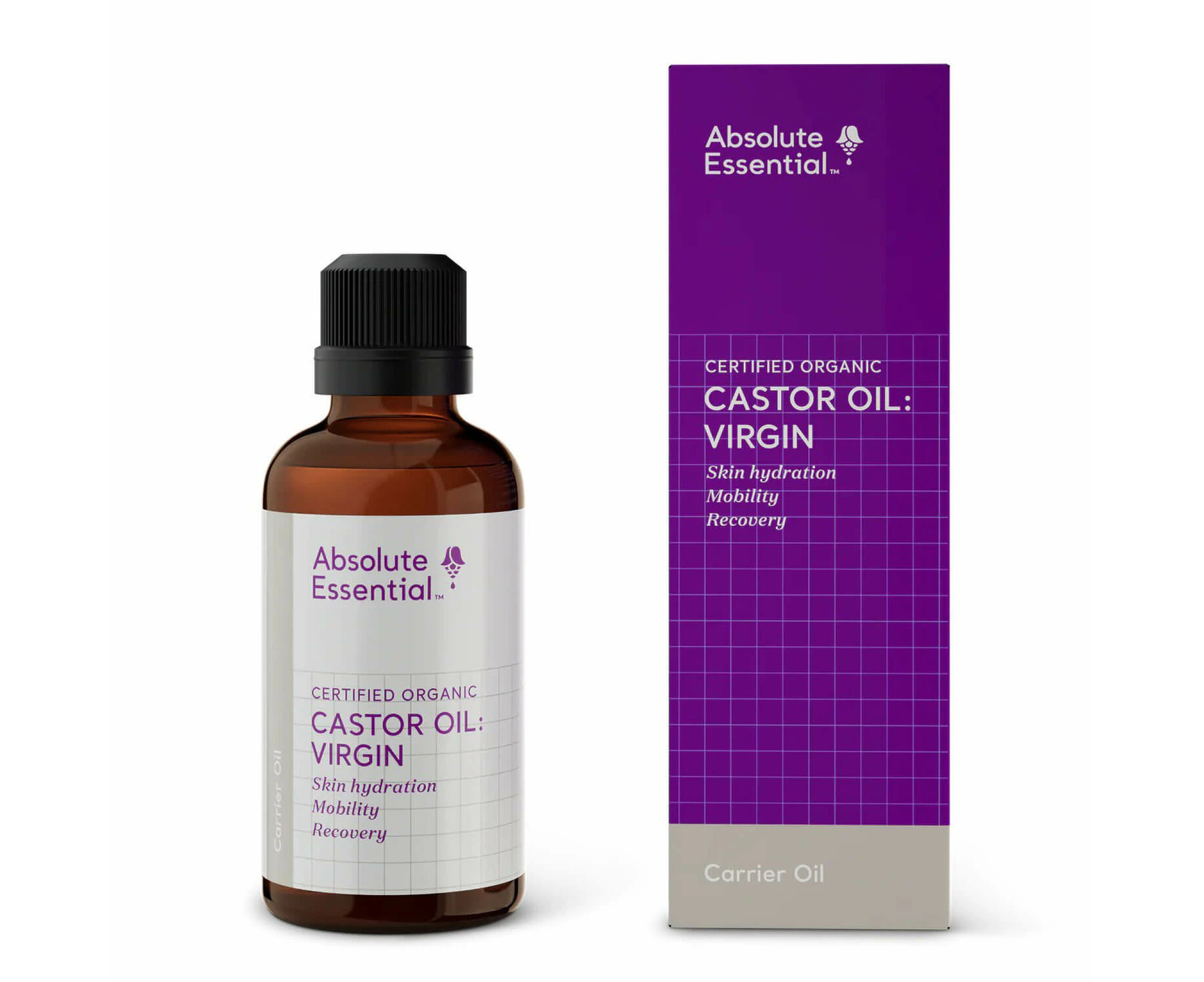 Absolute Essential Castor Oil, Virgin - Certified Organic - 50ml - Absolute Essential