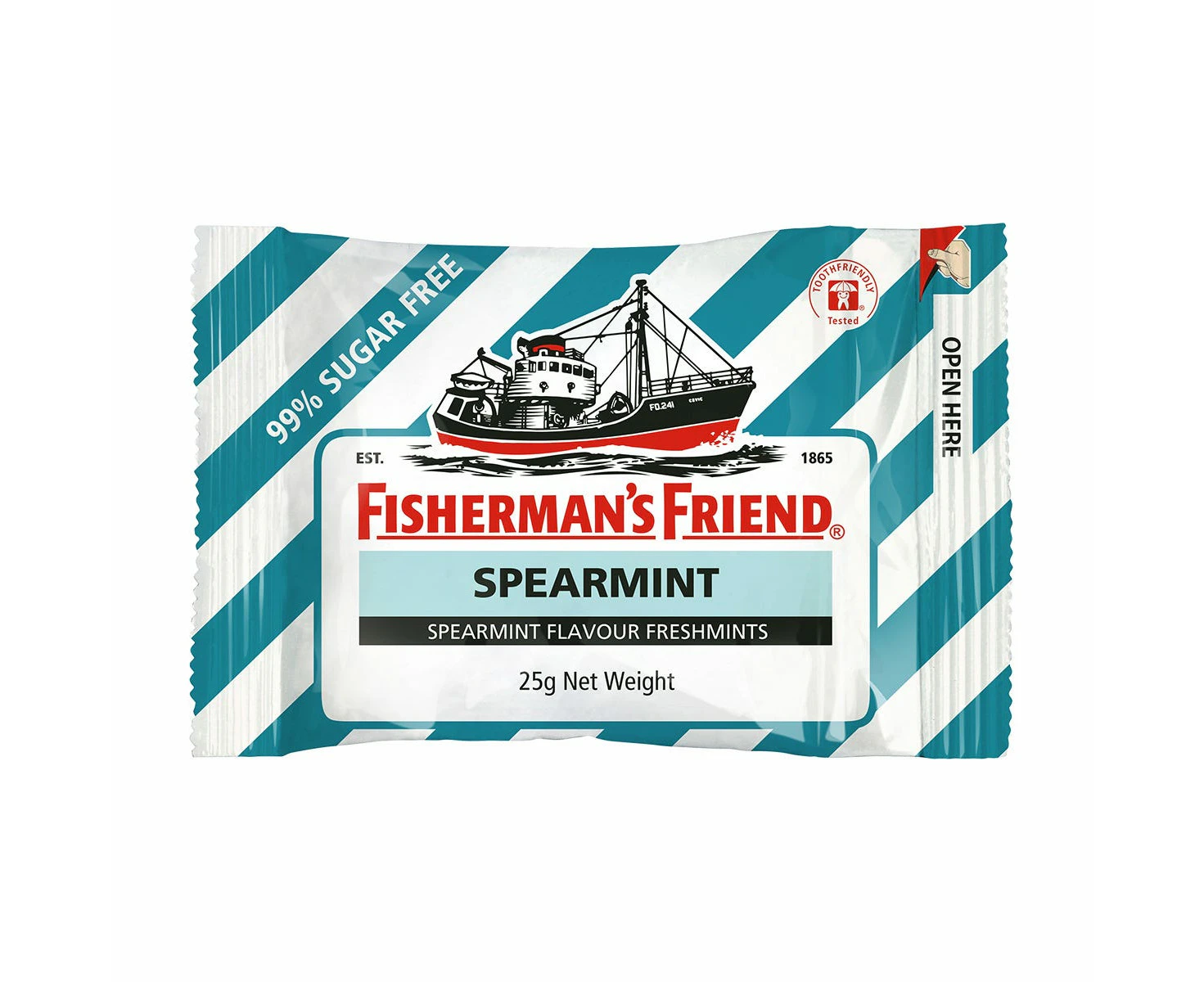 FISHERMANS FRIEND SUGARFREE SPEARMINT 25G - 12 x Case