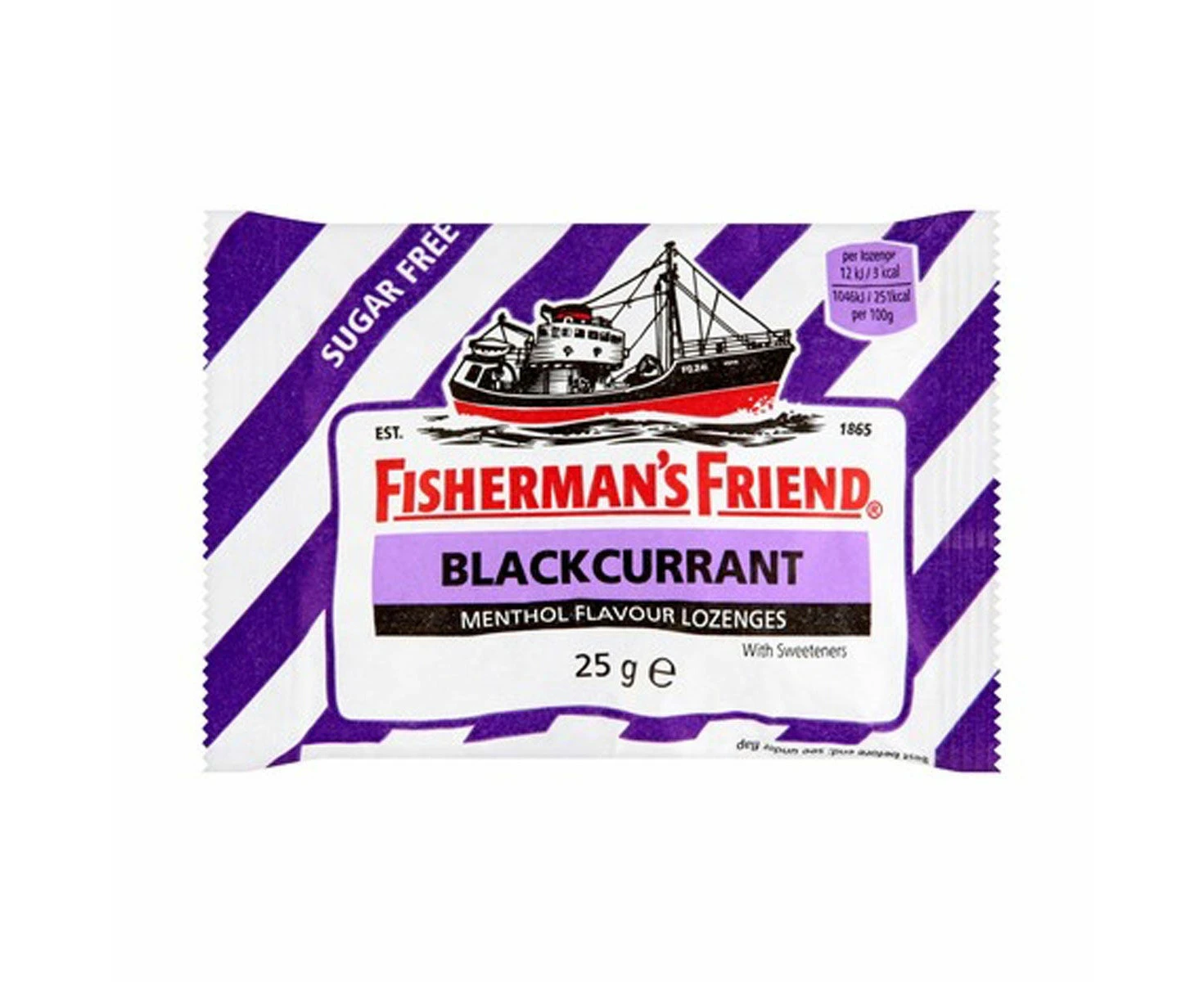 FISHERMANS FRIEND BLACKCURRANT 25G - 12 x Case