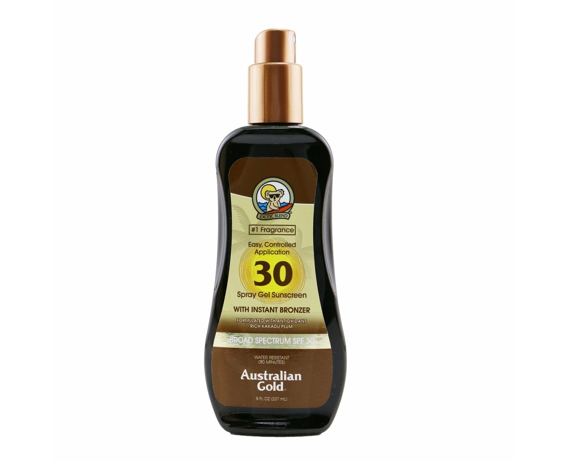 Australian Gold Spray Gel Sunscreen SPF 30 with Instant Bronzer  237ml/8oz