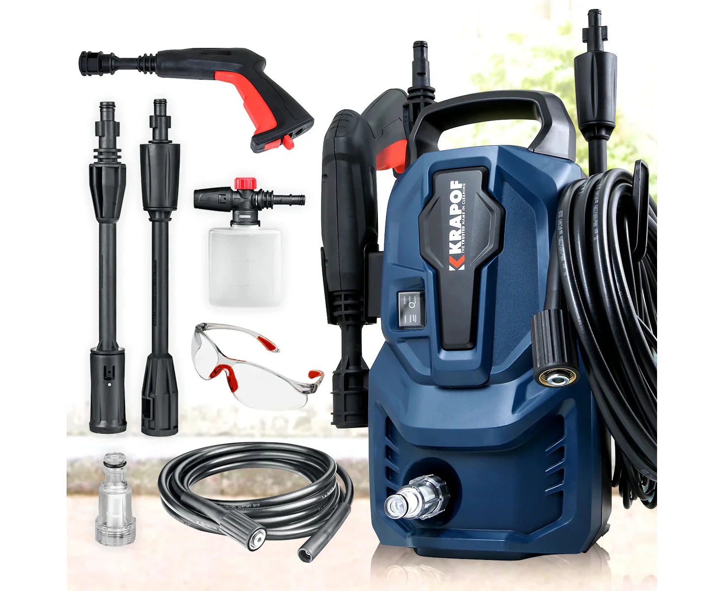 KRAPOF Mini Electric Pressure Washer Suitable for any Household or Apartment