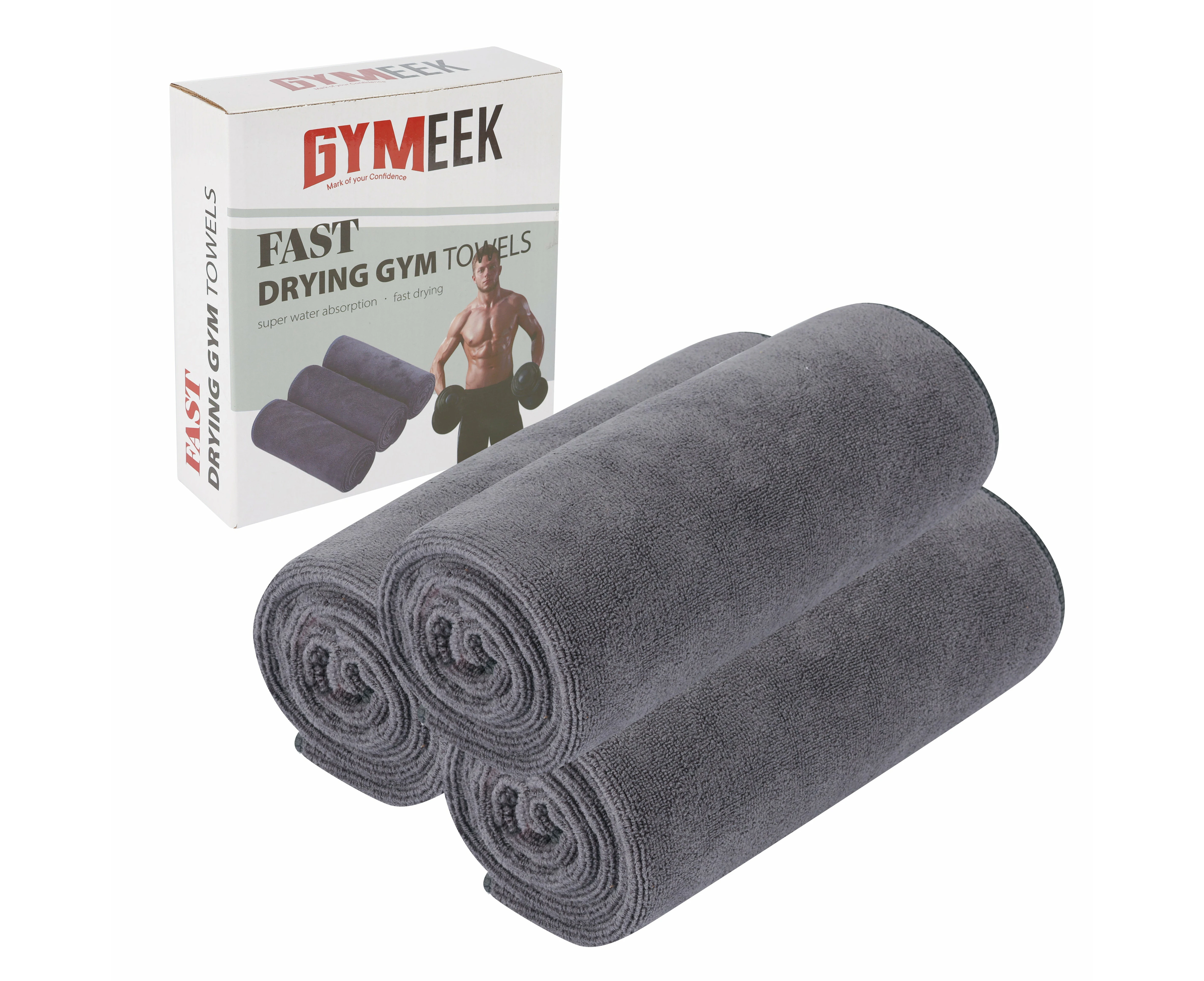 Gymeek Microfiber Gym Towel Set of 3