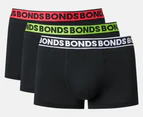 Bonds Men's Everyday Classic Trunks 3-Pack - Watermelon Sherbet/Black/White/Electric Sun