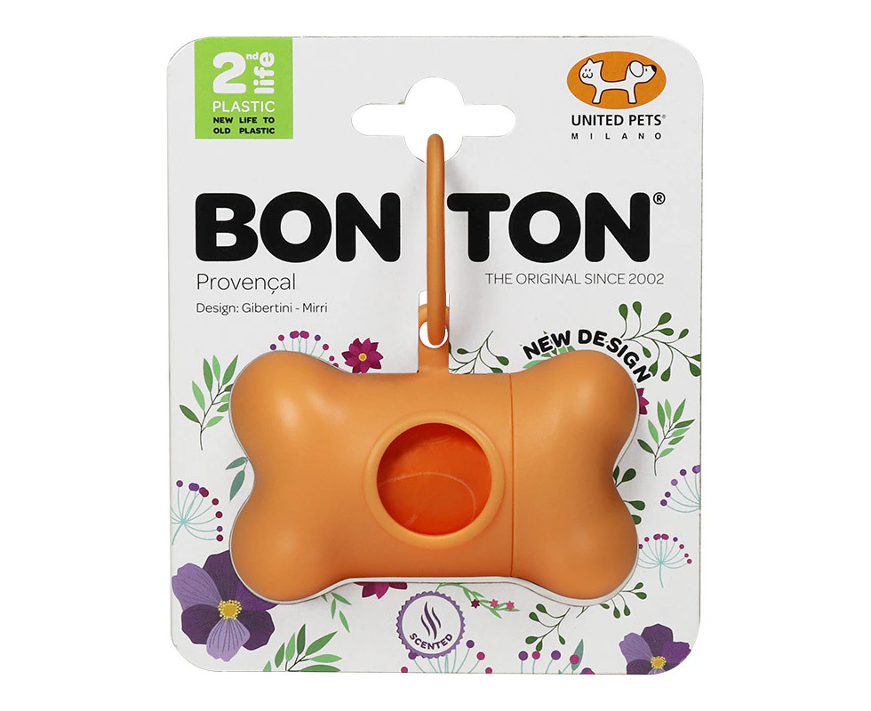 United Pets Bon Ton Provencal Dog Waste Bag Dispenser 2nd Life Orange