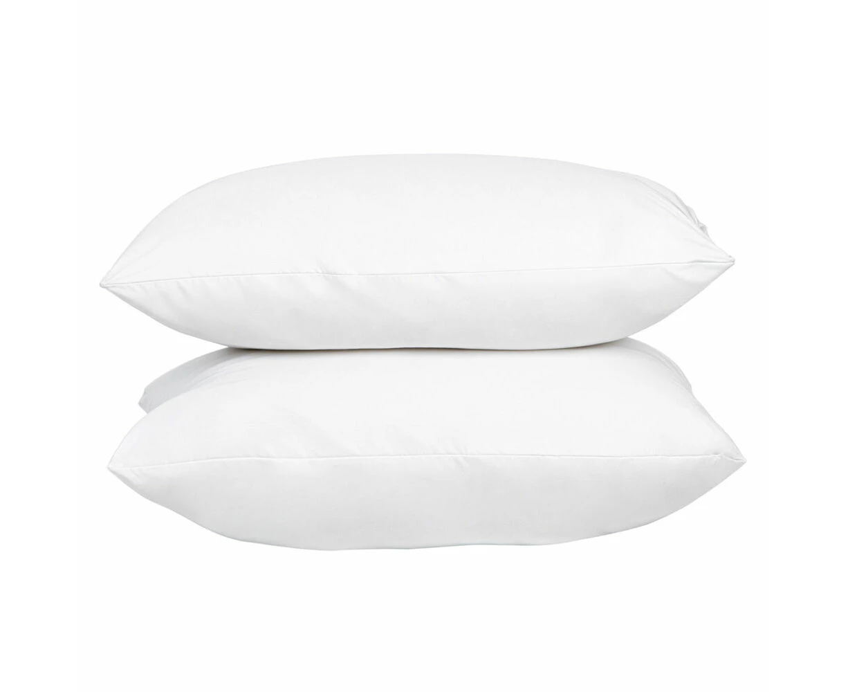 2pc Hacienda Hypoallergenic & Antibacterial Comfortable 100% Cotton Pillow